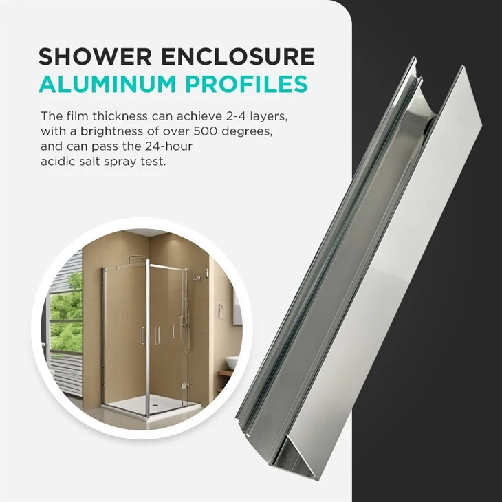 China High-quality Polishing Shower Enclosure Aluminum Extrusion Profile