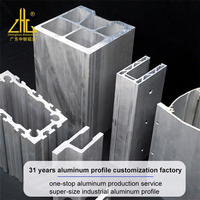 Extrusió d'alumini 6005 Perfil d'alumini industrial de gran mida